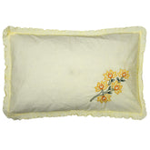 Kuber Industries Embroided Design 2 Piece Cotton Pillow Cover Set-17"x27" (Cream) Luxury Pillow Covers - CTKTC040275, 200 TC